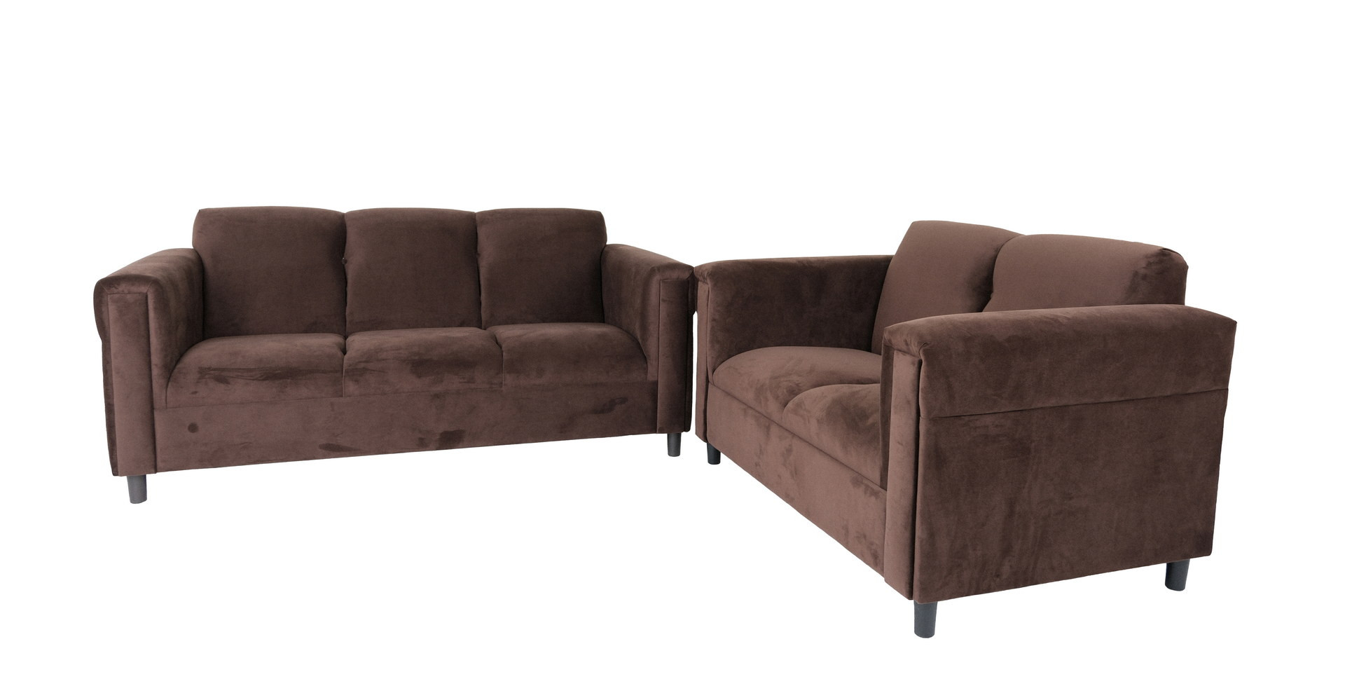 Two Piece Dark Brown Five Person Seating Set-530494-1
