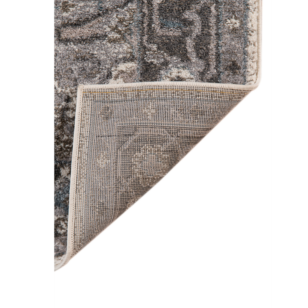 8 x 10 Taupe Medallion Power Loom Area Rug
