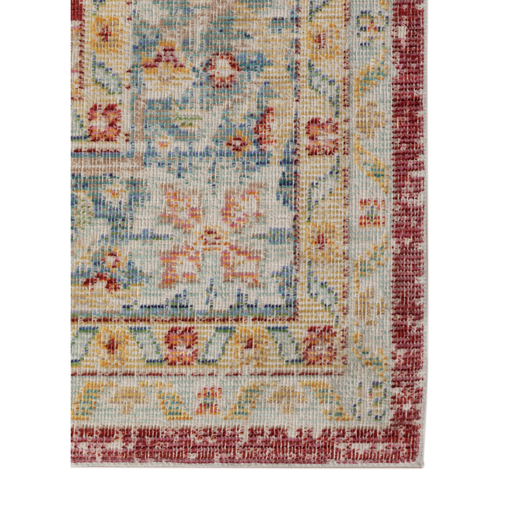 4 x 6 Red Medallion Power Loom Area Rug