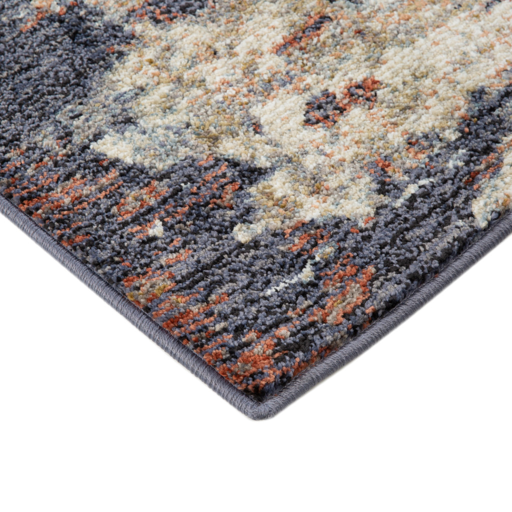 2 x 3 Blue Abstract Power Loom Area Rug