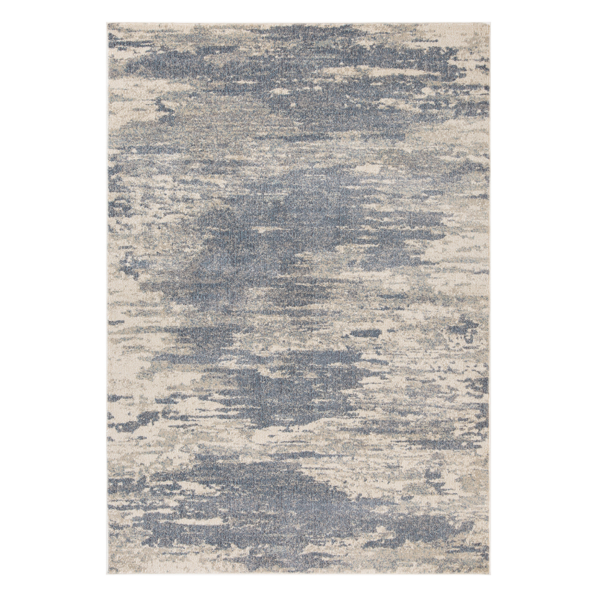 2 x 3 gray Abstract Power Loom Area Rug