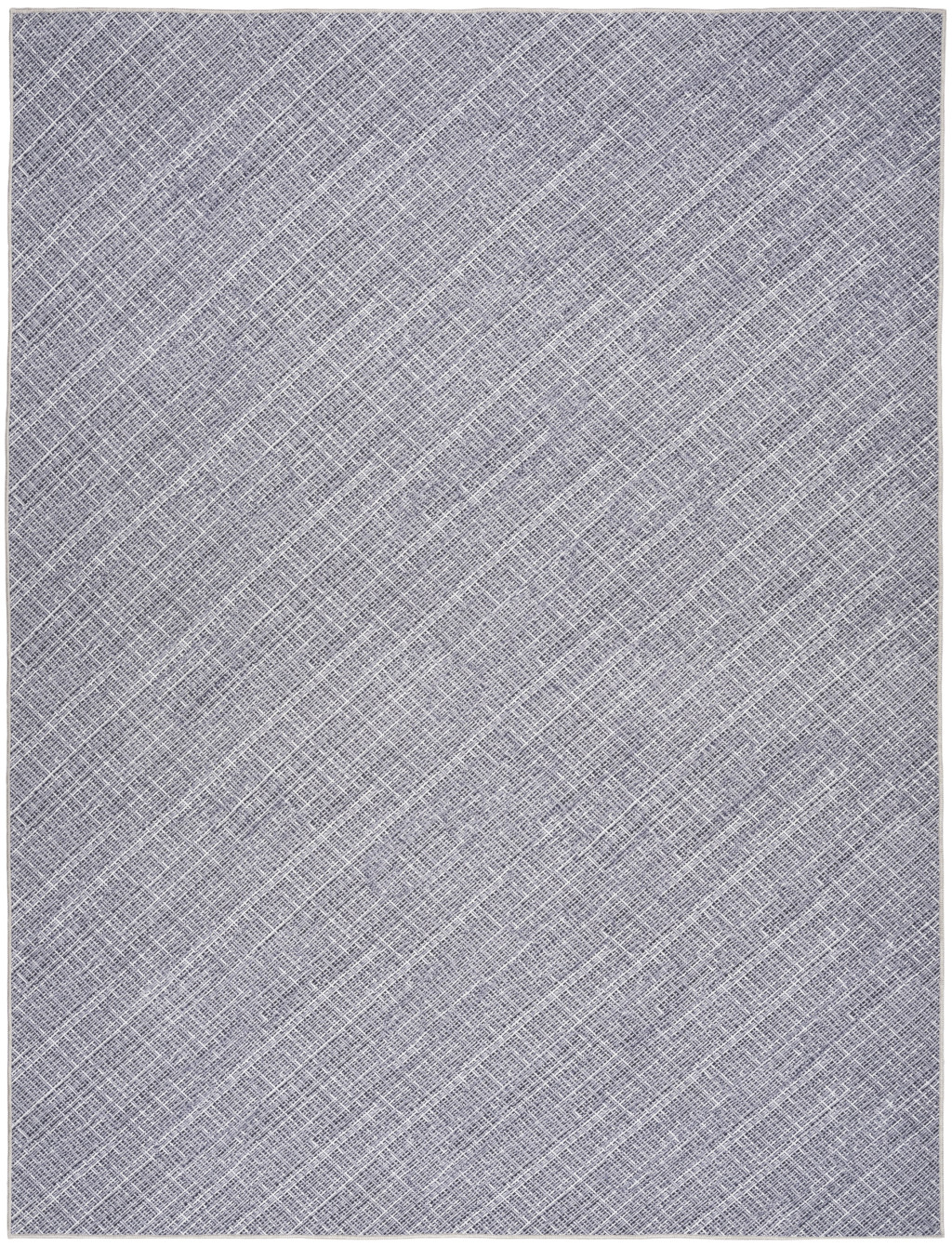 5 x 7 gray and Ivory Abstract Power Loom Washable Non Skid Area Rug