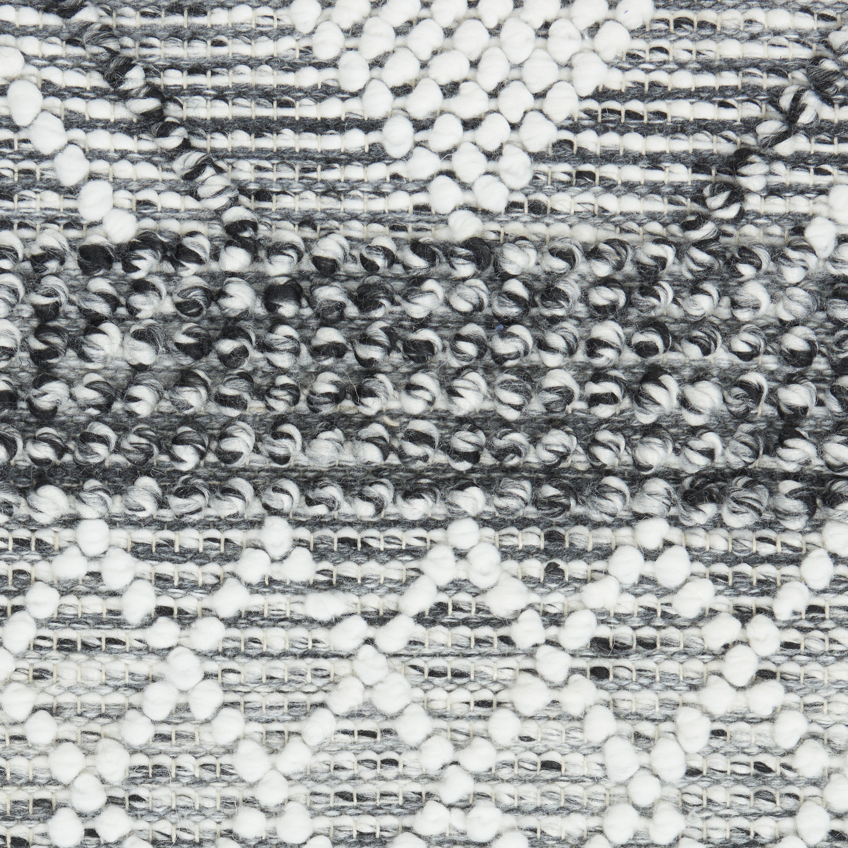 8" X 11" Gray and Ivory Geometric Hand Woven Area Rug With Fringe