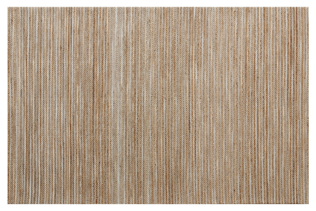 8 x 10 Beige Striped Hand Woven Area Rug
