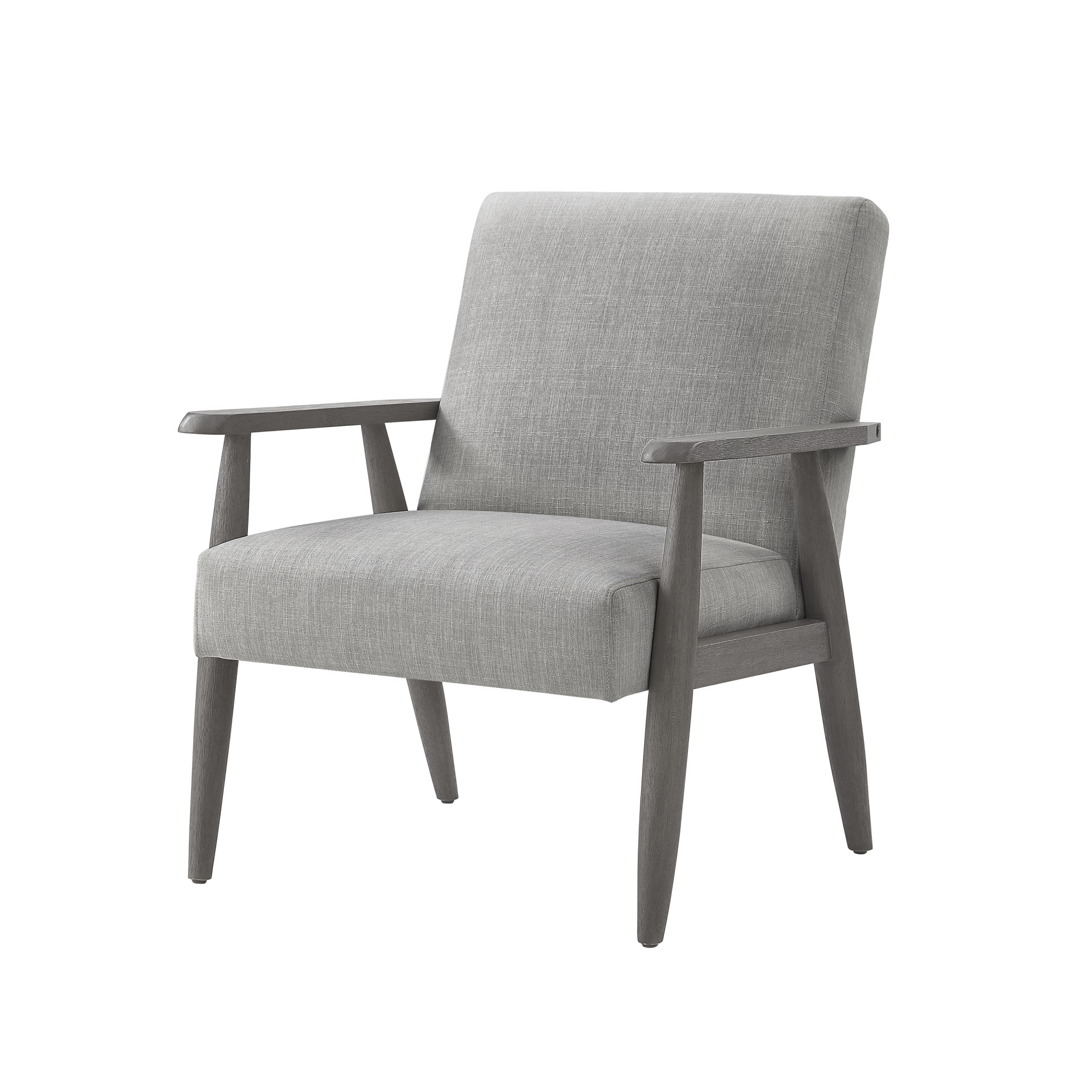 30" Gray Linen Arm Chair-533962-1