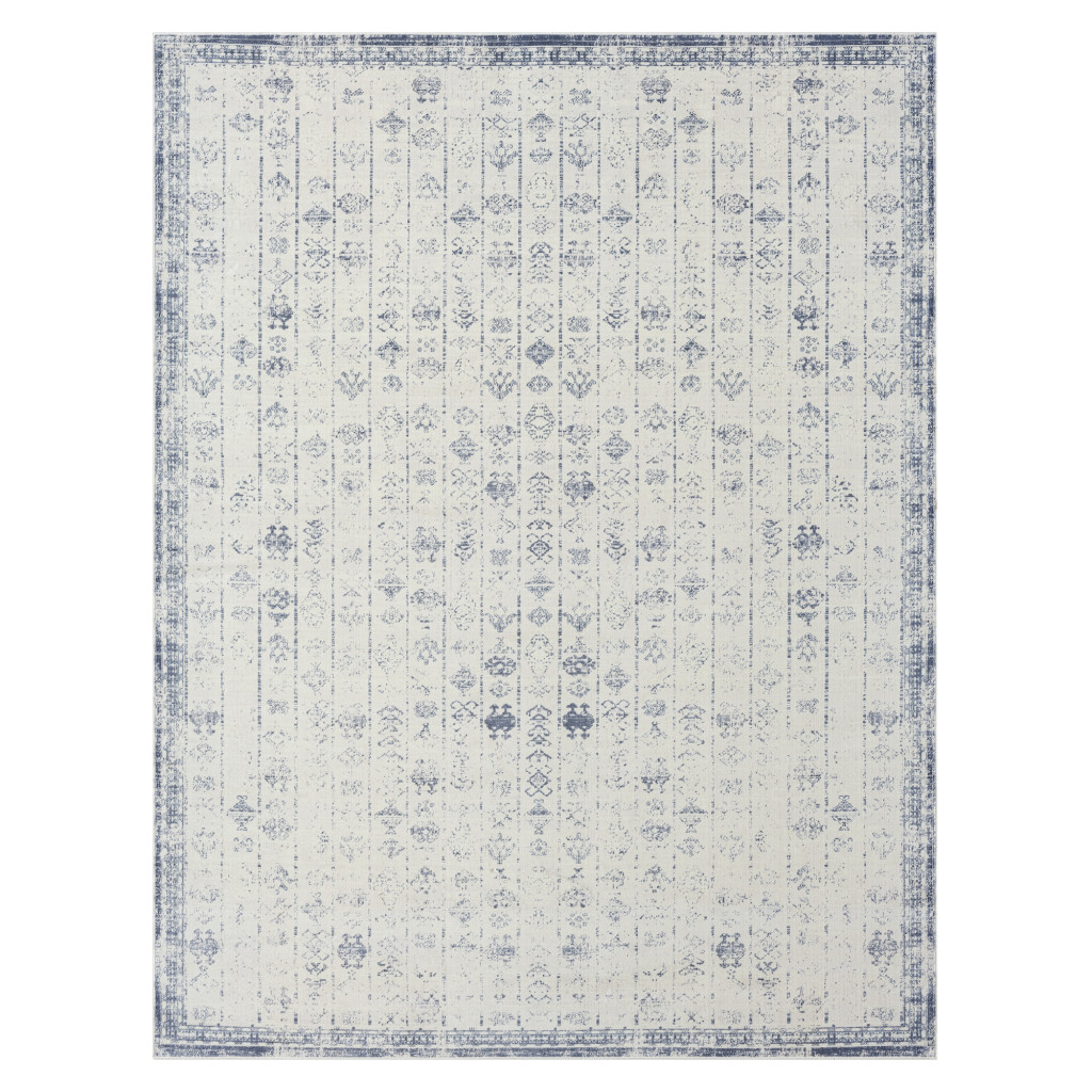 2' x 3' Gray Abstract Washable Non Skid Area Rug-534028-1