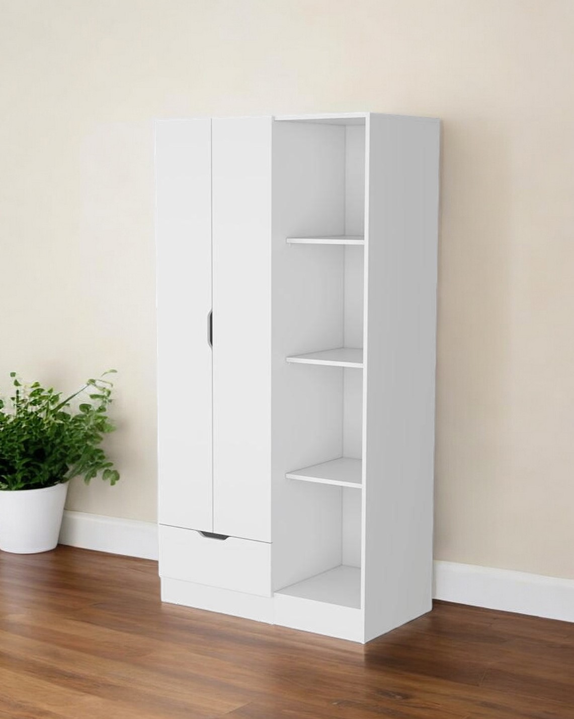 35" White Drawer Combo Dresser-534924-1