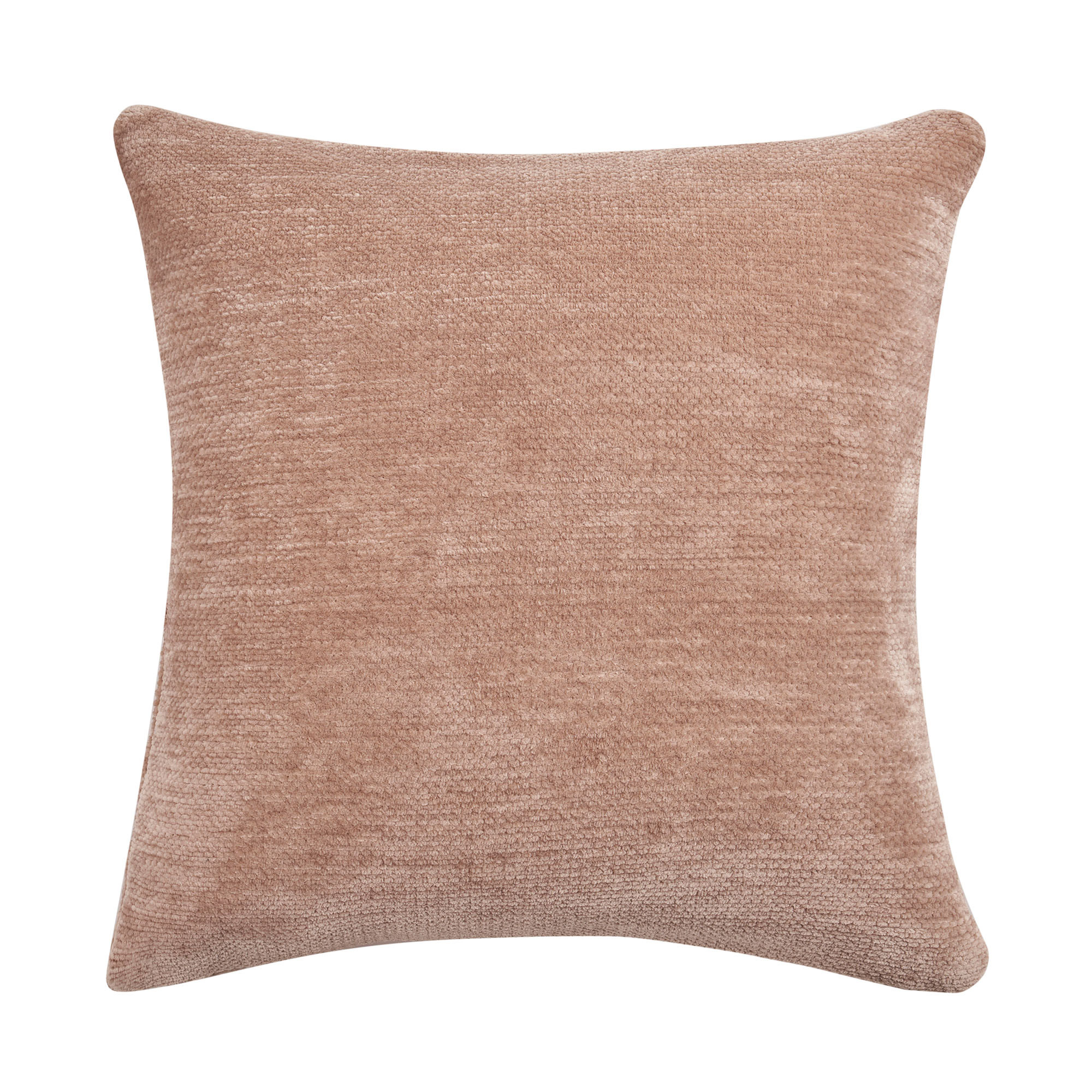 20" X 20" Beige Chenille Zippered Pillow-535251-1
