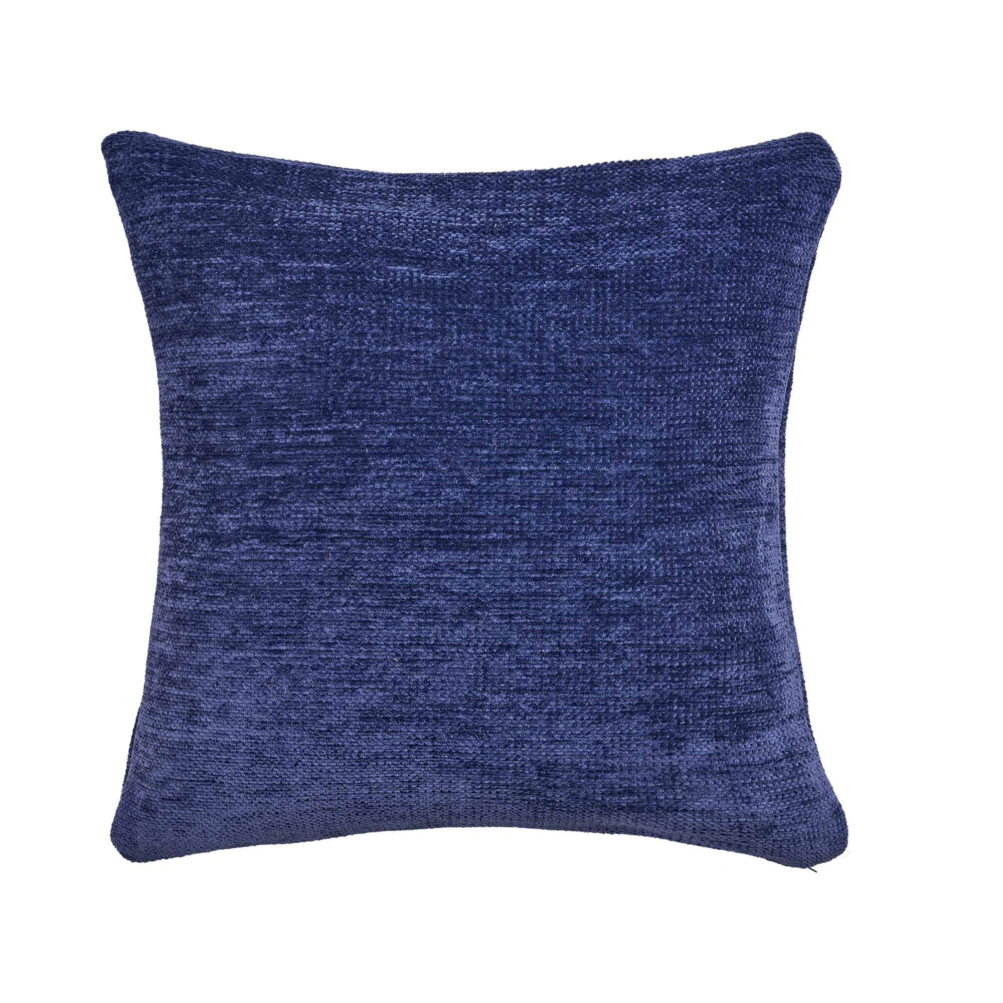 20" X 20" Blue Chenille Zippered Pillow-535255-1