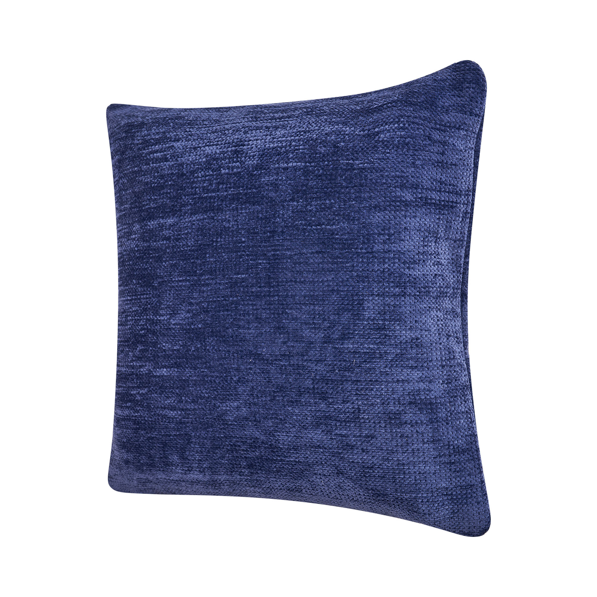 24" X 24" Blue Chenille Zippered Pillow