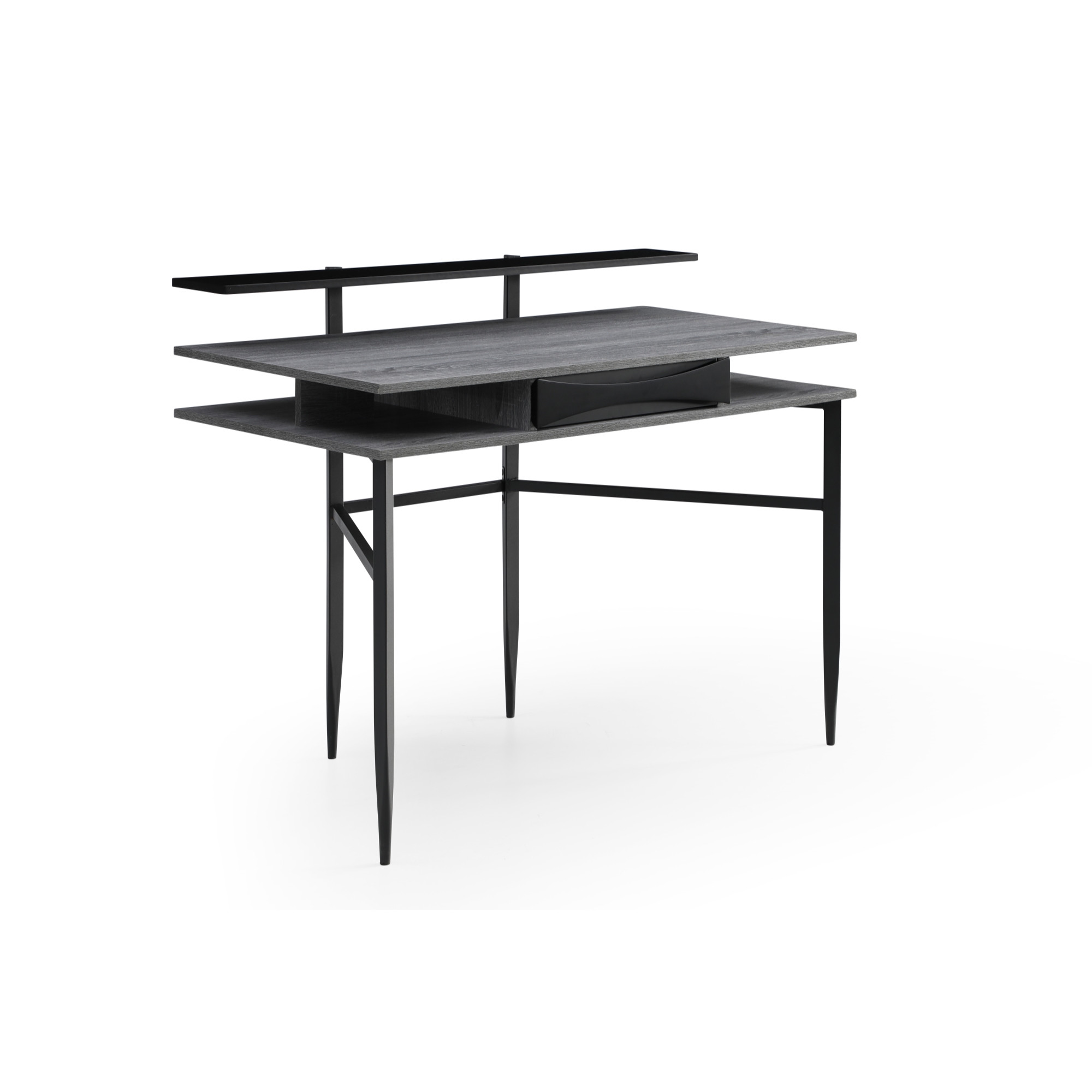 43" Gray and Black Writing Desk-543759-1