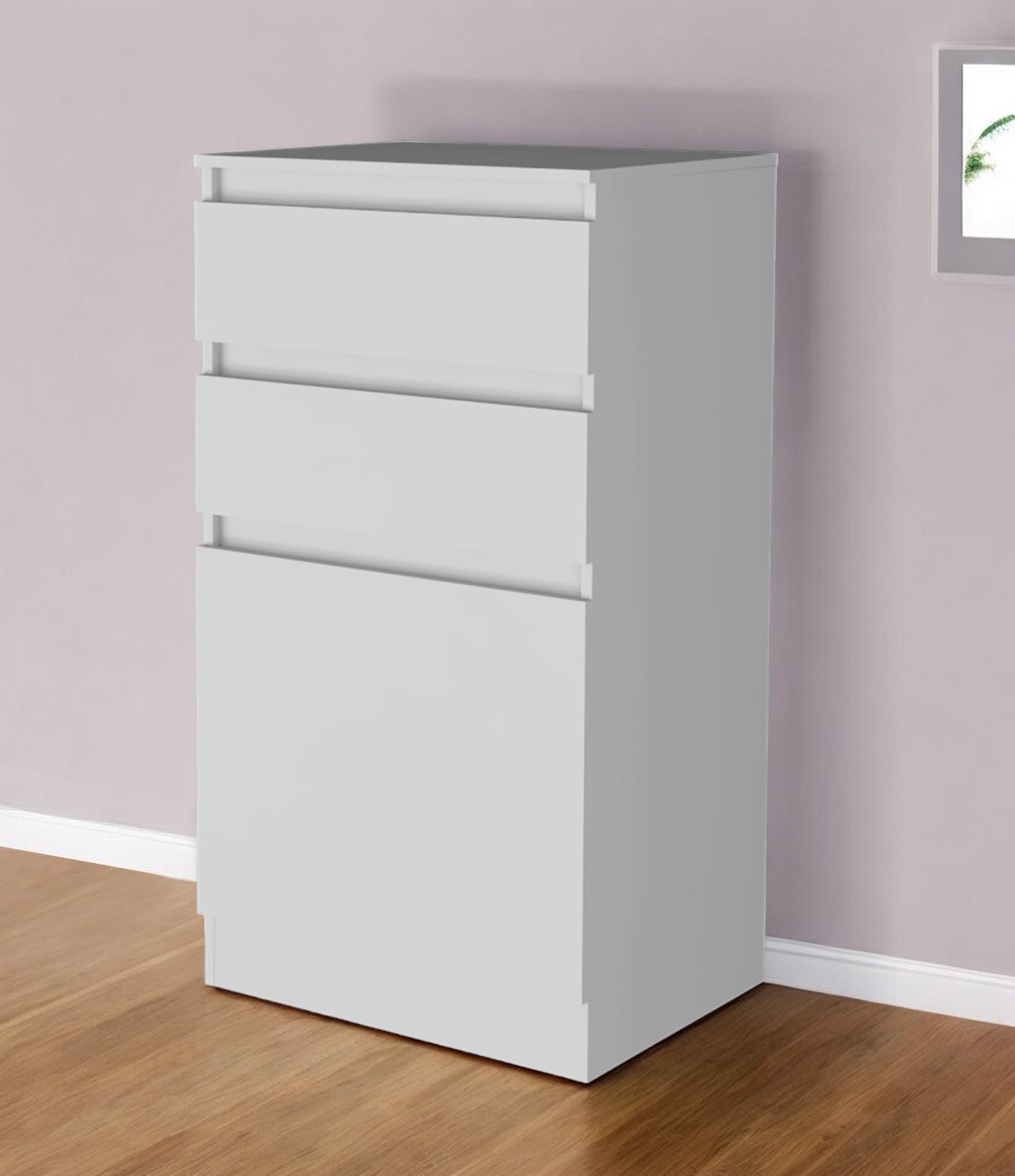 23" White Two Drawer Standard Chest-544051-1