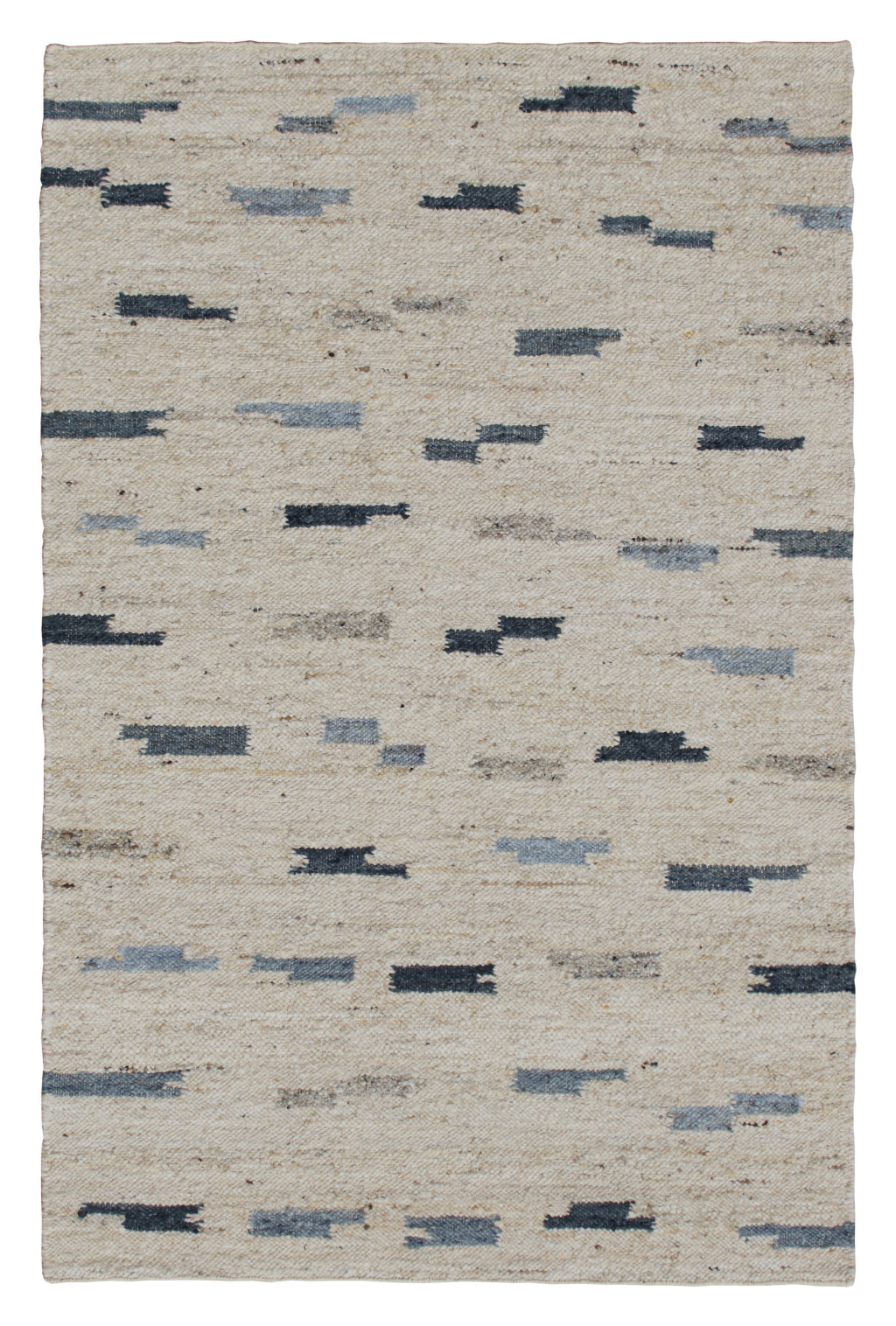 9' x 12' Blue Wool Abstract Hand Woven Area Rug-544139-1