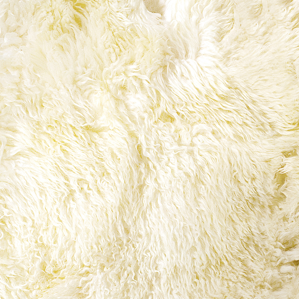 2" X 6" Natural Sheepskin Handmade Area Rug