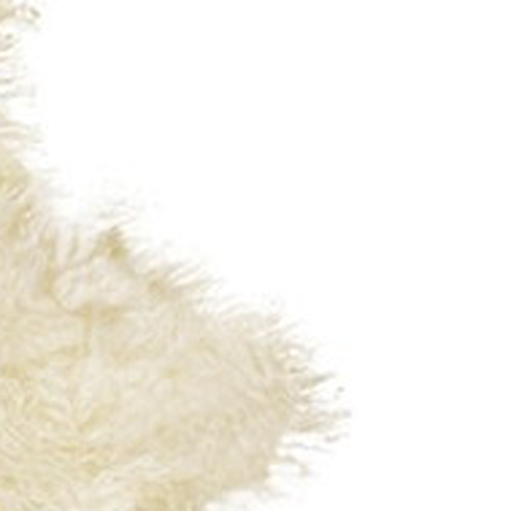 2" X 6" Natural Sheepskin Handmade Area Rug