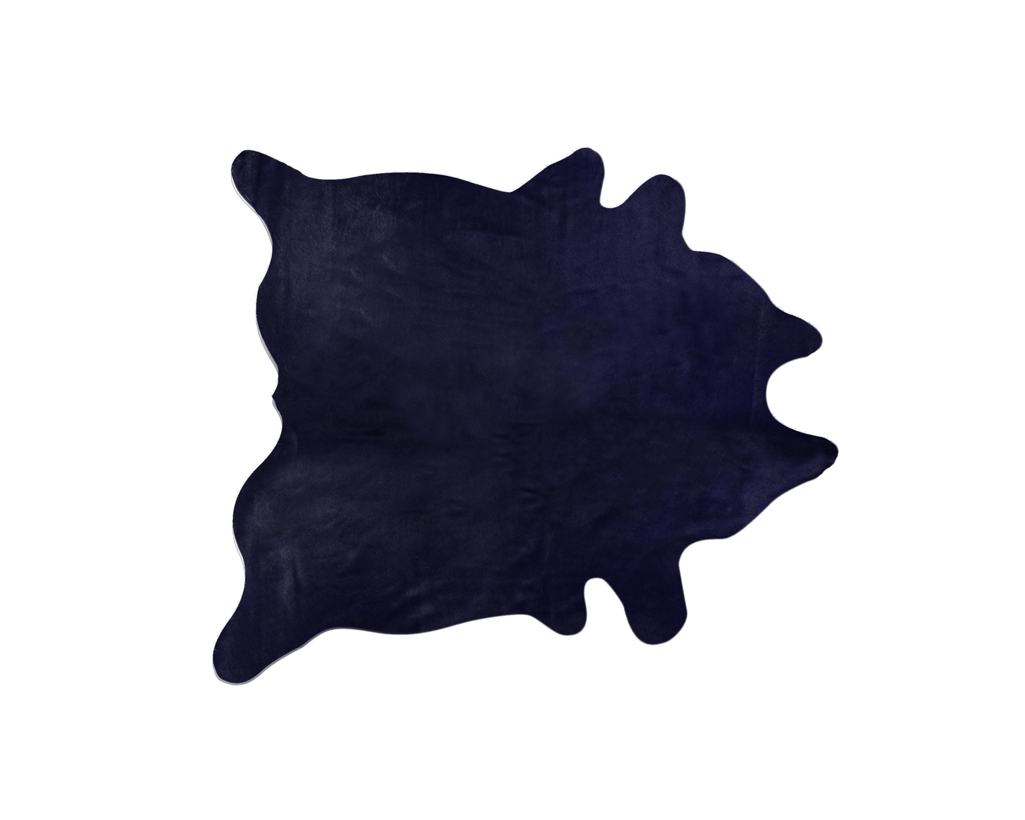6' x 7' Midnight Cowhide Hand Knotted Area Rug-544309-1