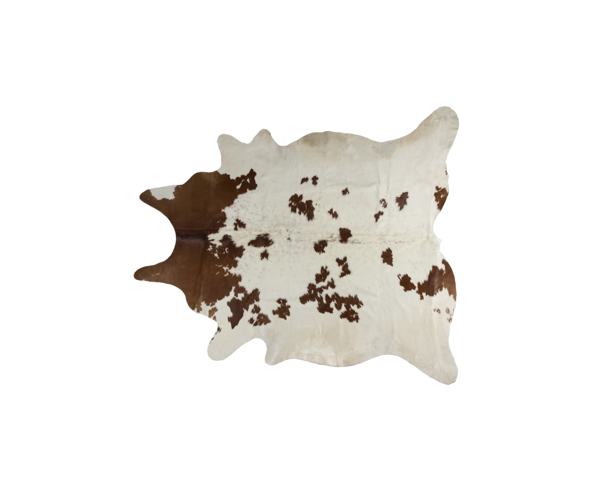 5' x 7' Brown and White Cowhide Hand Knotted Area Rug-544332-1