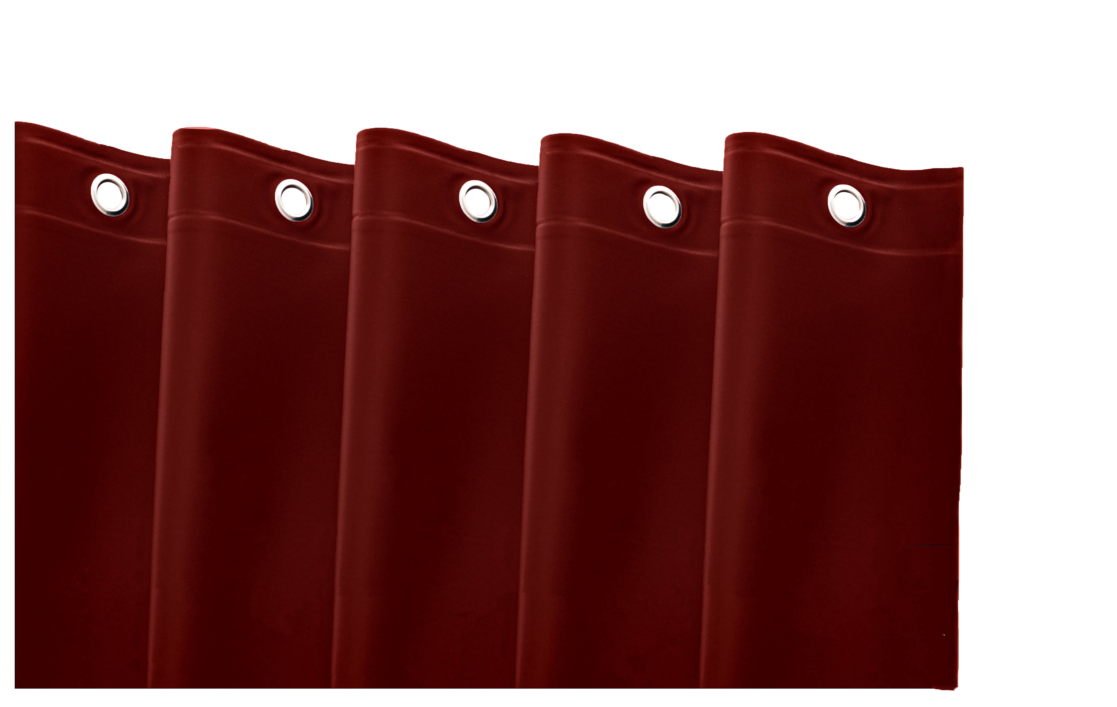 72" Burgundy Vinyl Shower Curtain Liner-548968-1