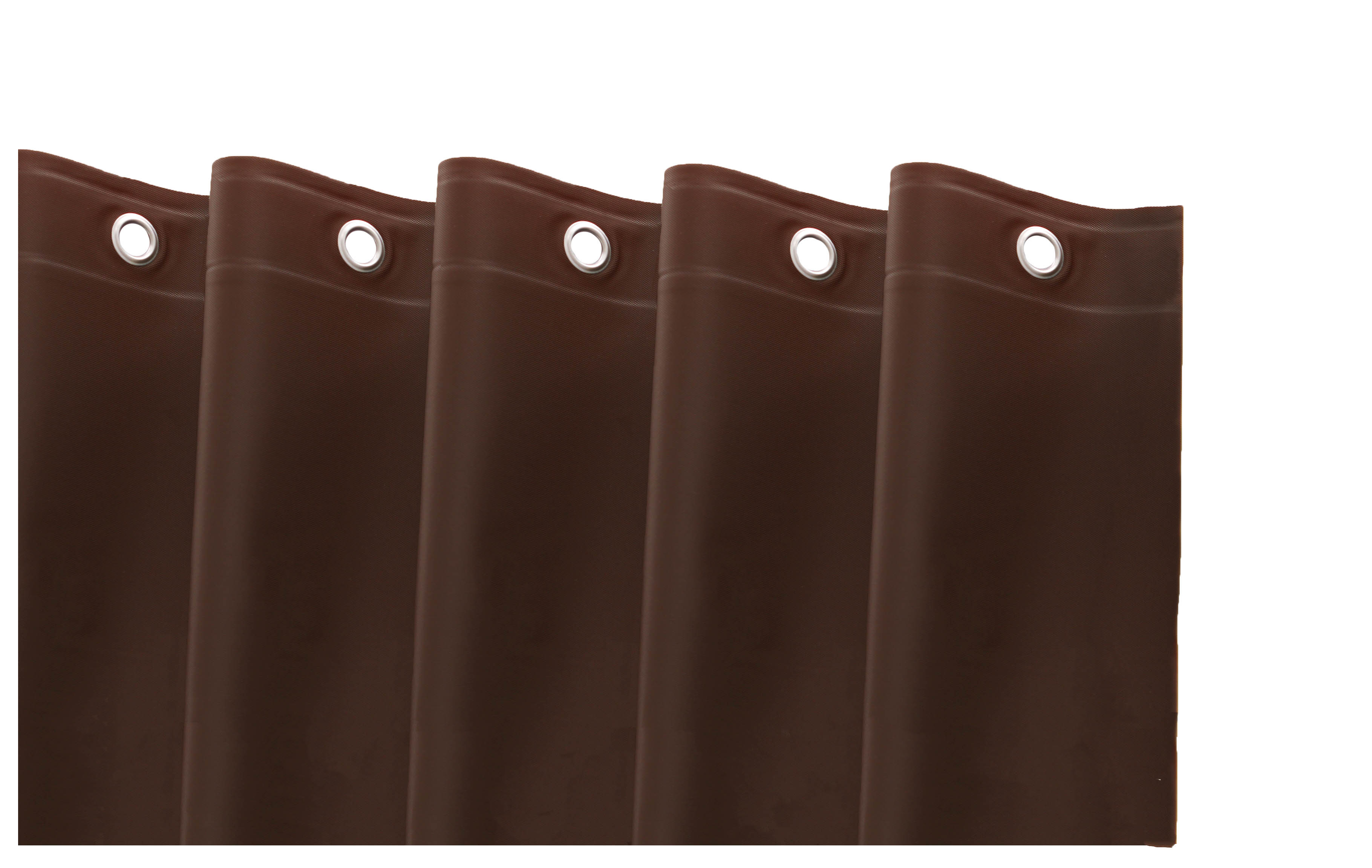 72" Dark Brown Vinyl Shower Curtain Liner-548969-1