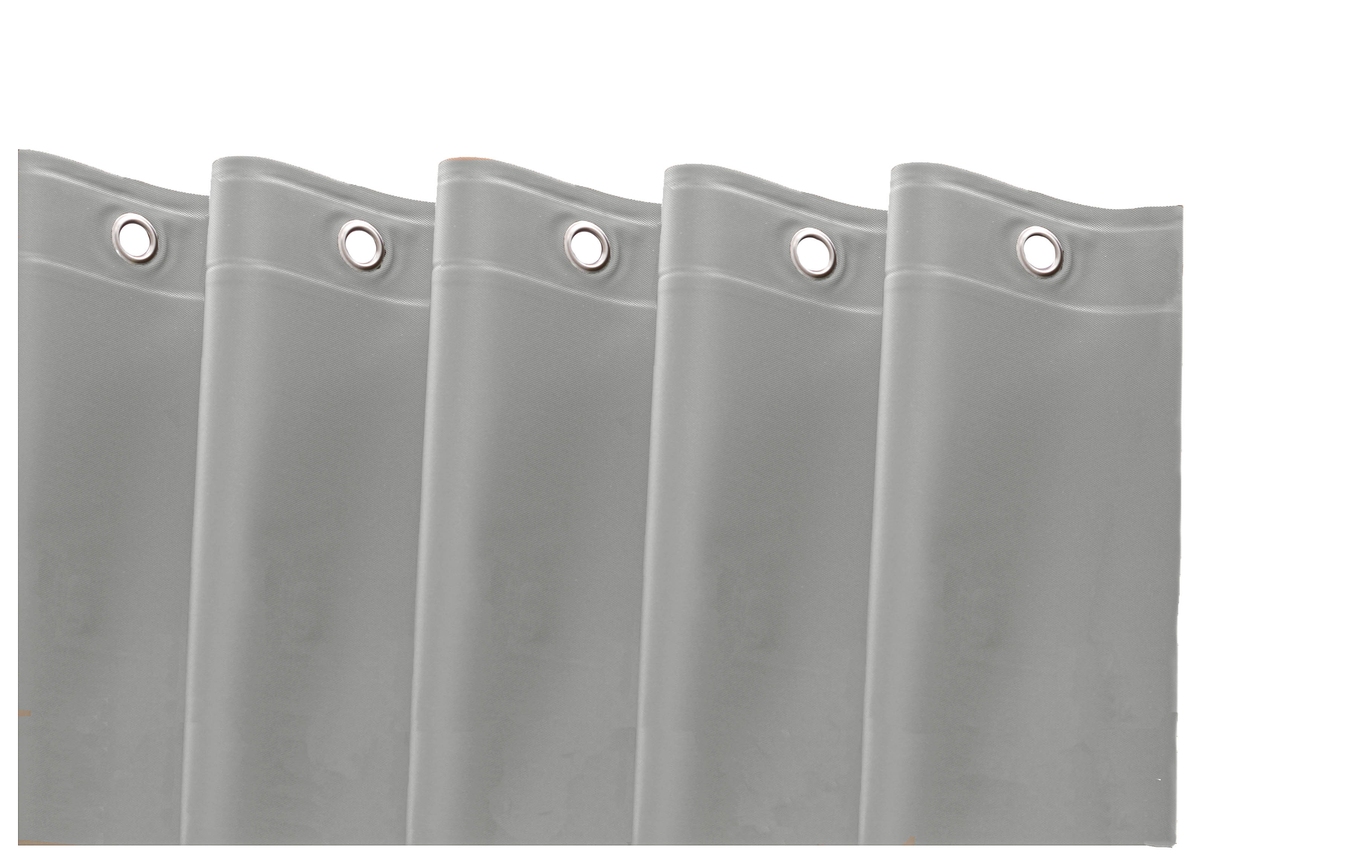 72" Silver Vinyl Shower Curtain Liner-548970-1