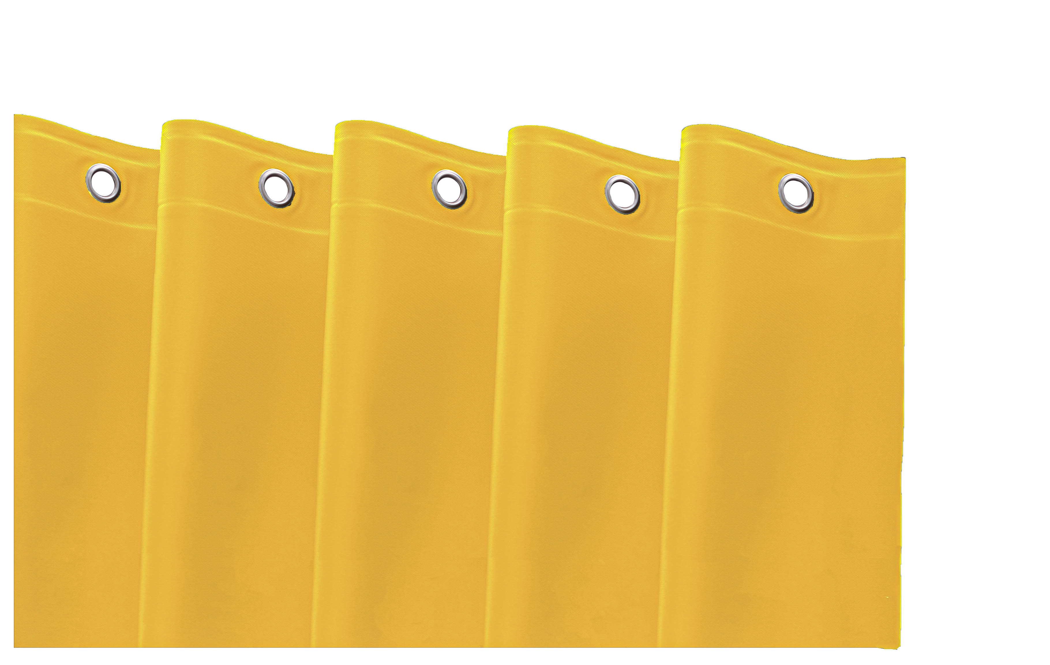 72" Yellow Vinyl Shower Curtain Liner-548971-1