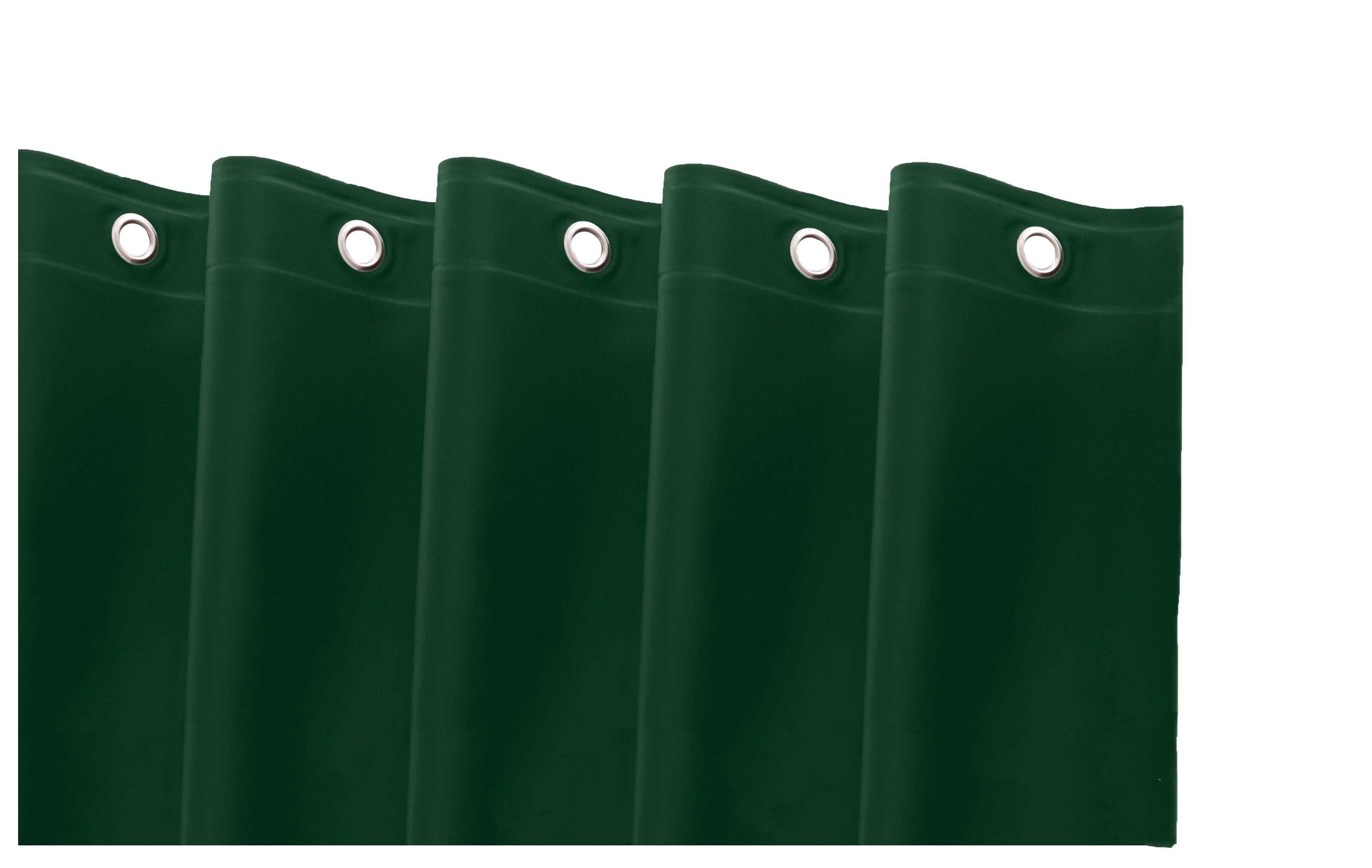 72" Dark Green Vinyl Shower Curtain Liner-548972-1