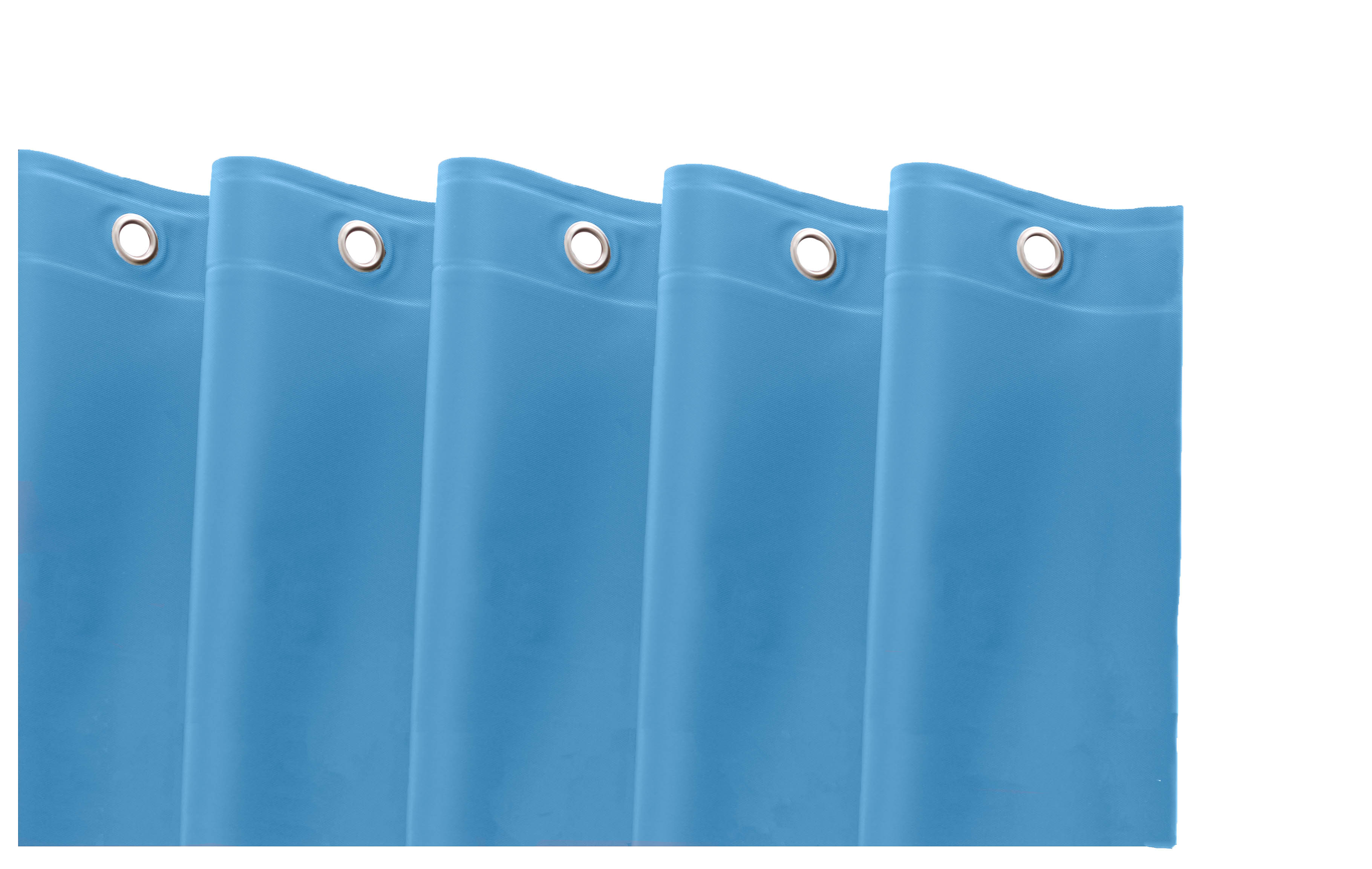 72" Sky Blue Vinyl Shower Curtain Liner-548975-1