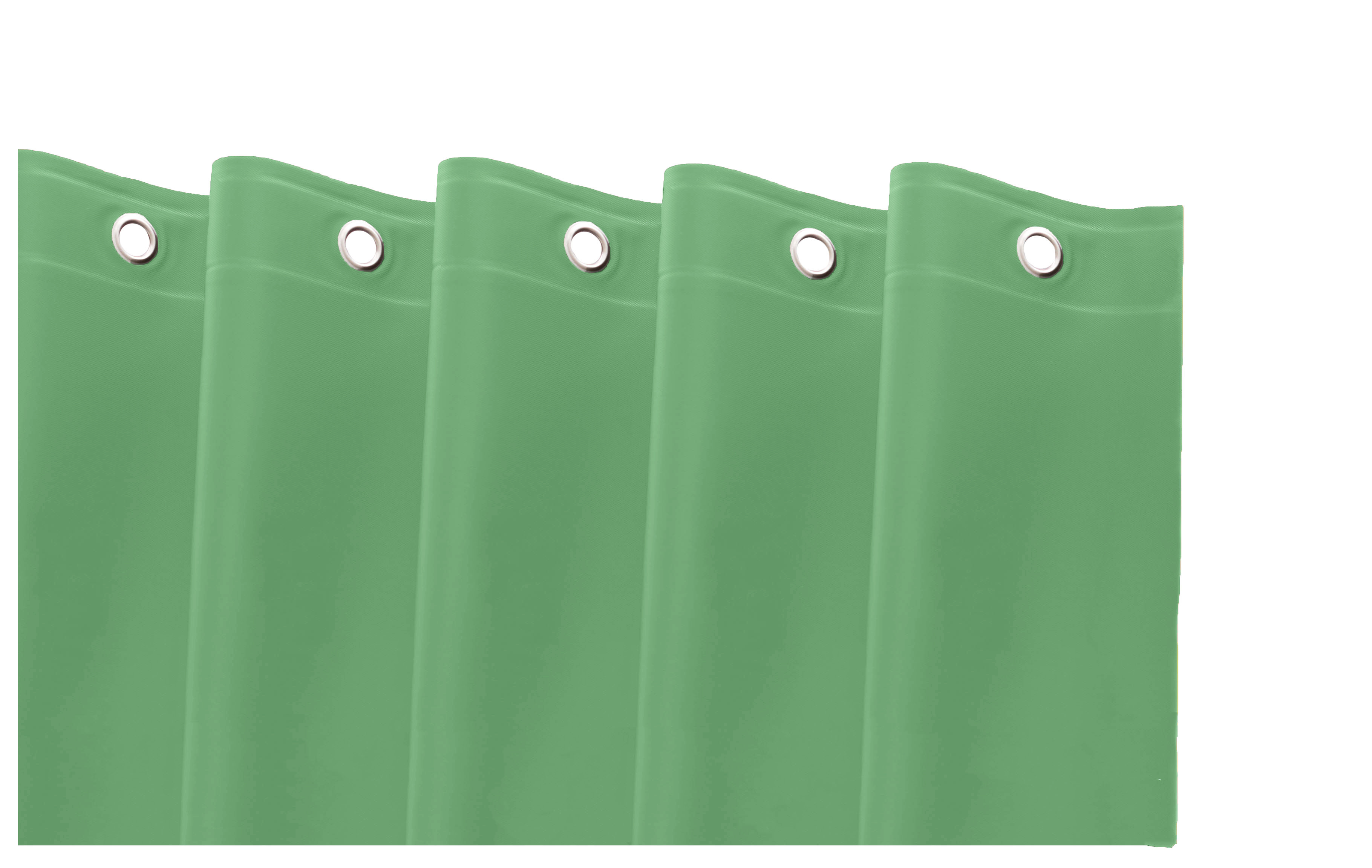 72" Green Vinyl Shower Curtain Liner-548978-1