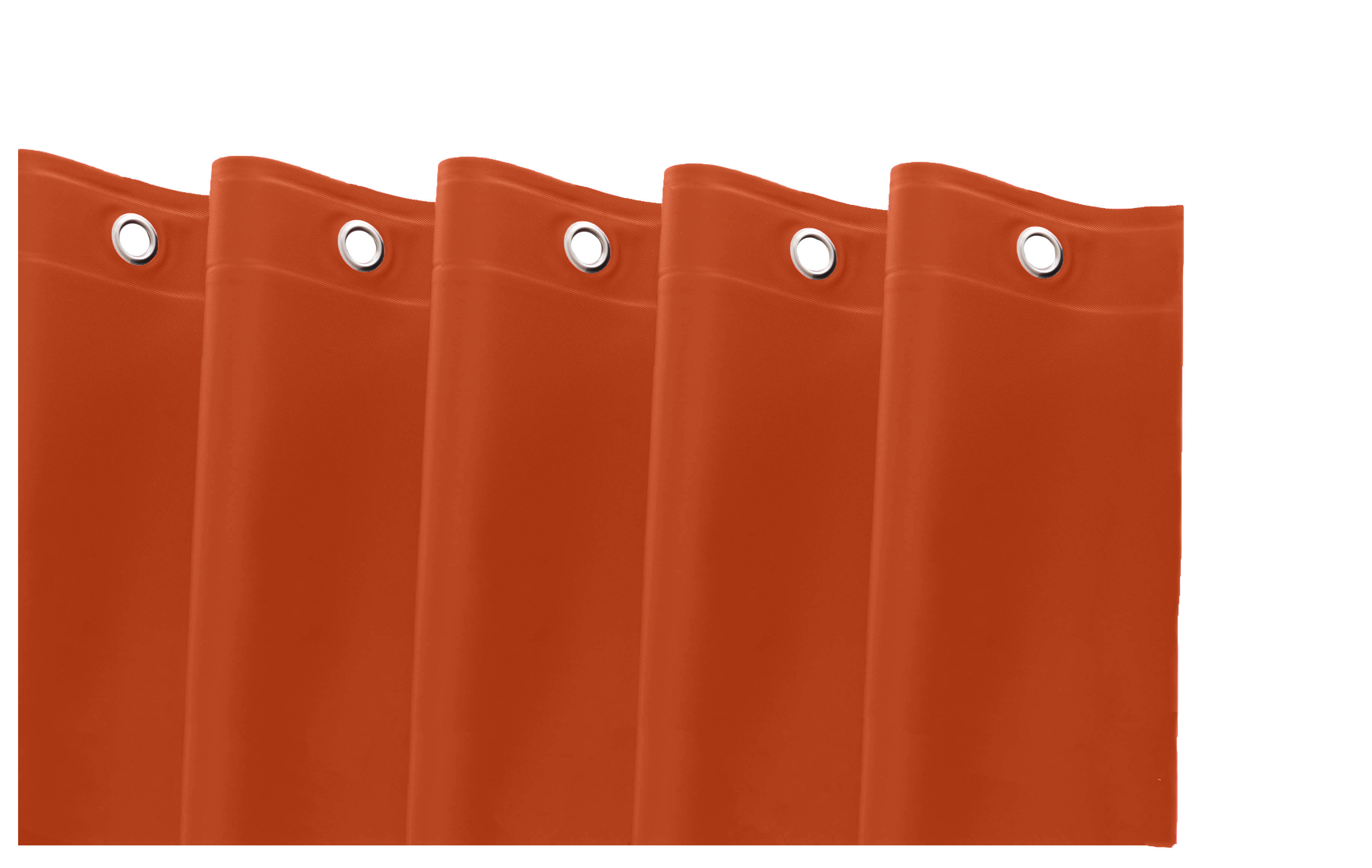72" Terra Cotta Vinyl Shower Curtain Liner-548981-1