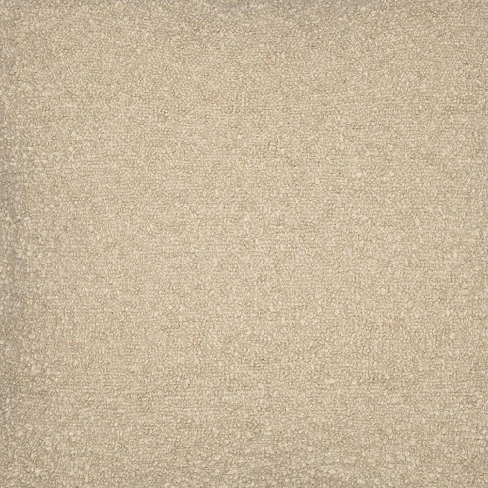 20" Beige Throw Pillow With Shag