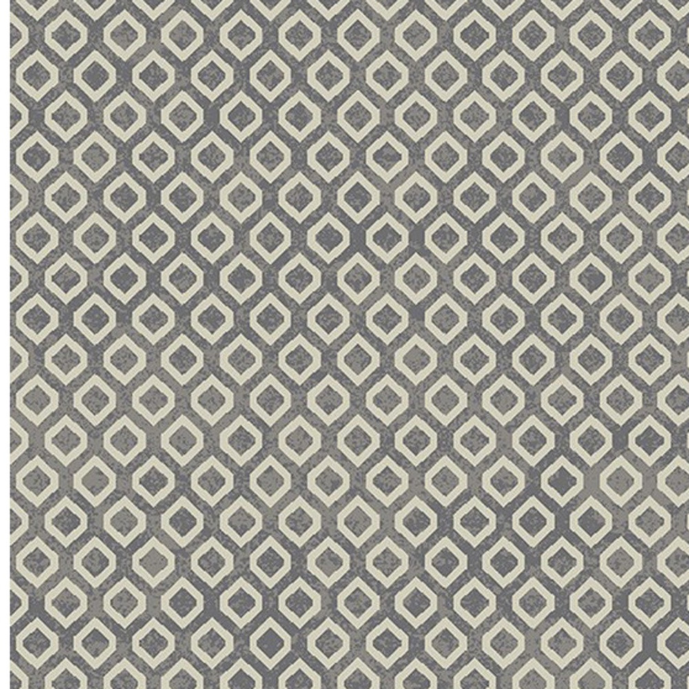 5" X 8" Beige and Gray Geometric Area Rug