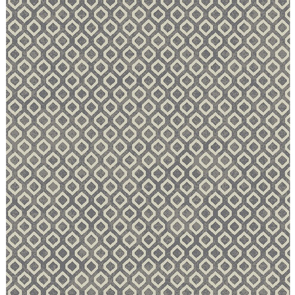 8" X 10" Beige and Gray Geometric Area Rug