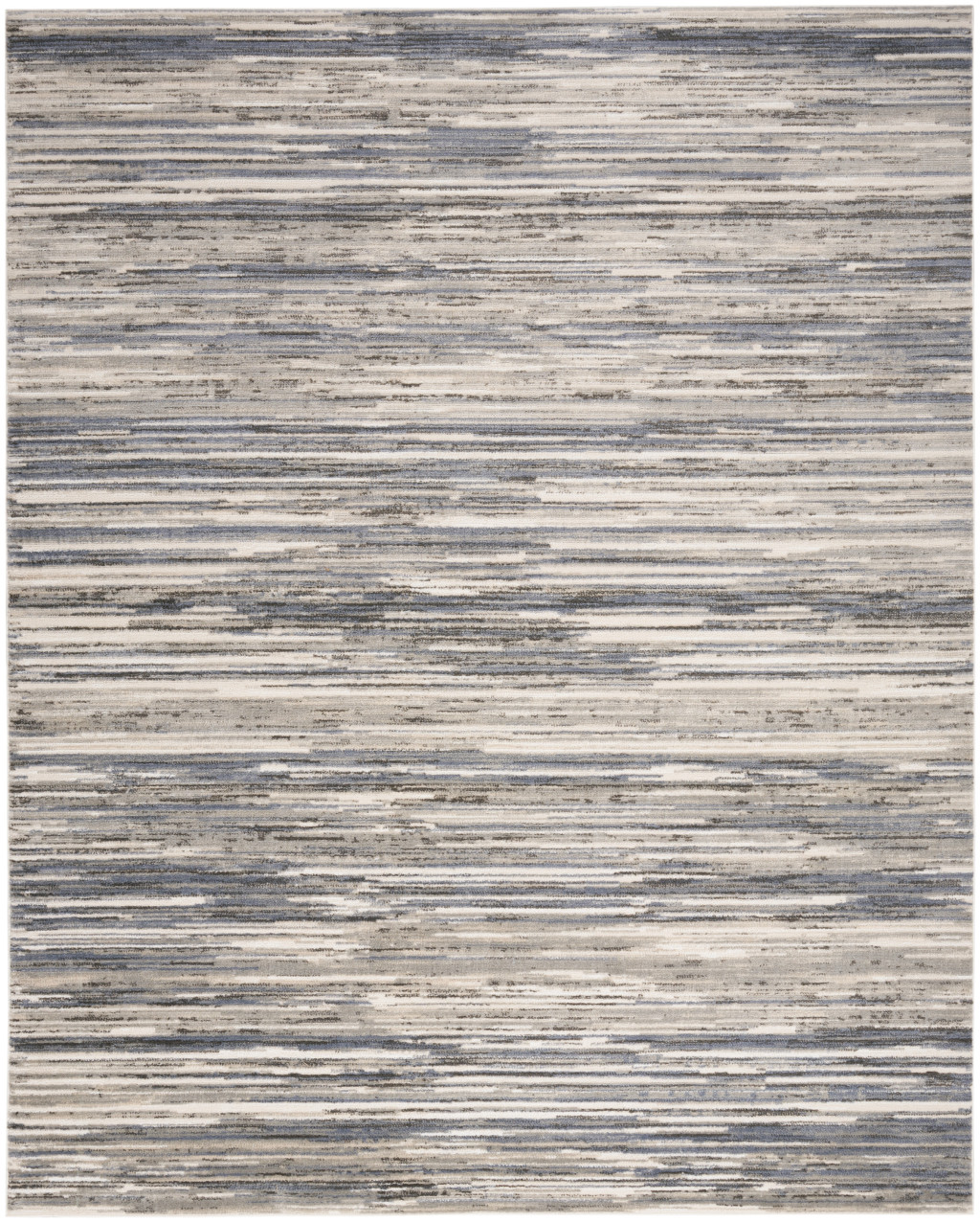 5" X 7" Cream Abstract Distressed Area Rug