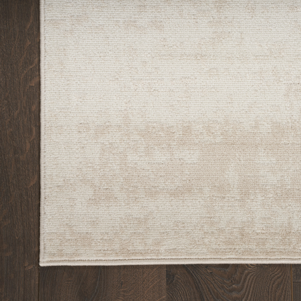 8" X 10" Cream Abstract Area Rug