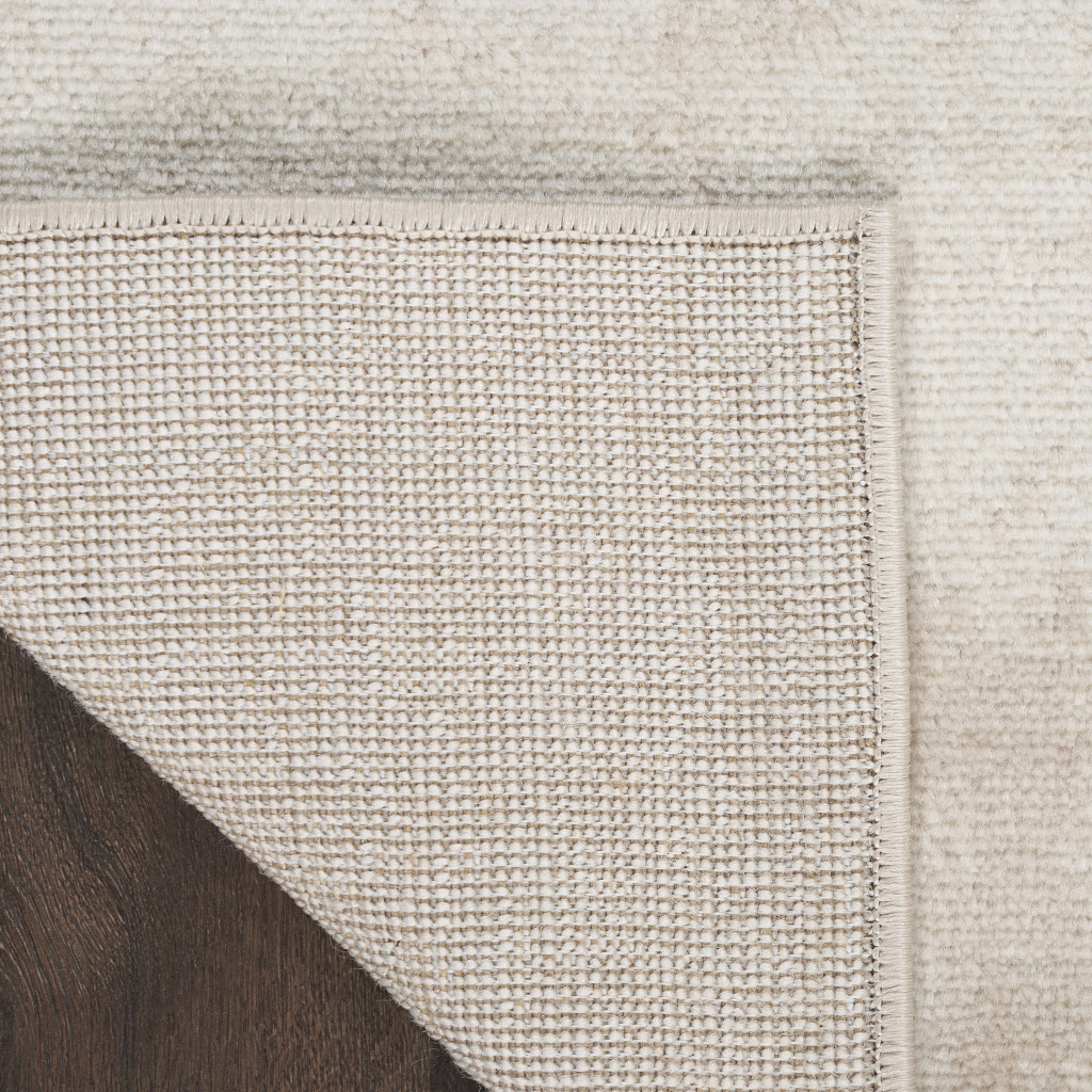 8" X 10" Cream Abstract Area Rug