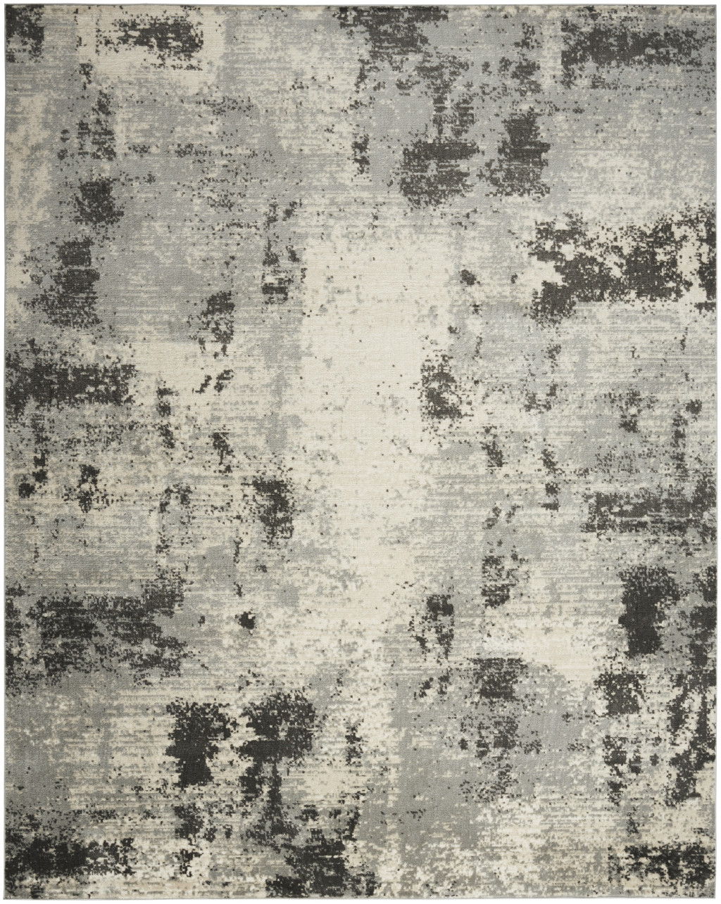 5" X 7" Cream Abstract Area Rug