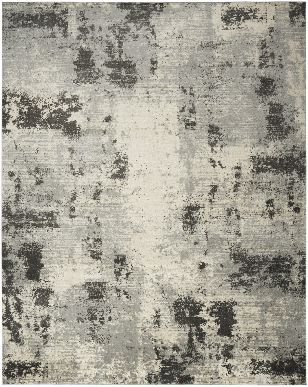 5" X 7" Cream Abstract Area Rug