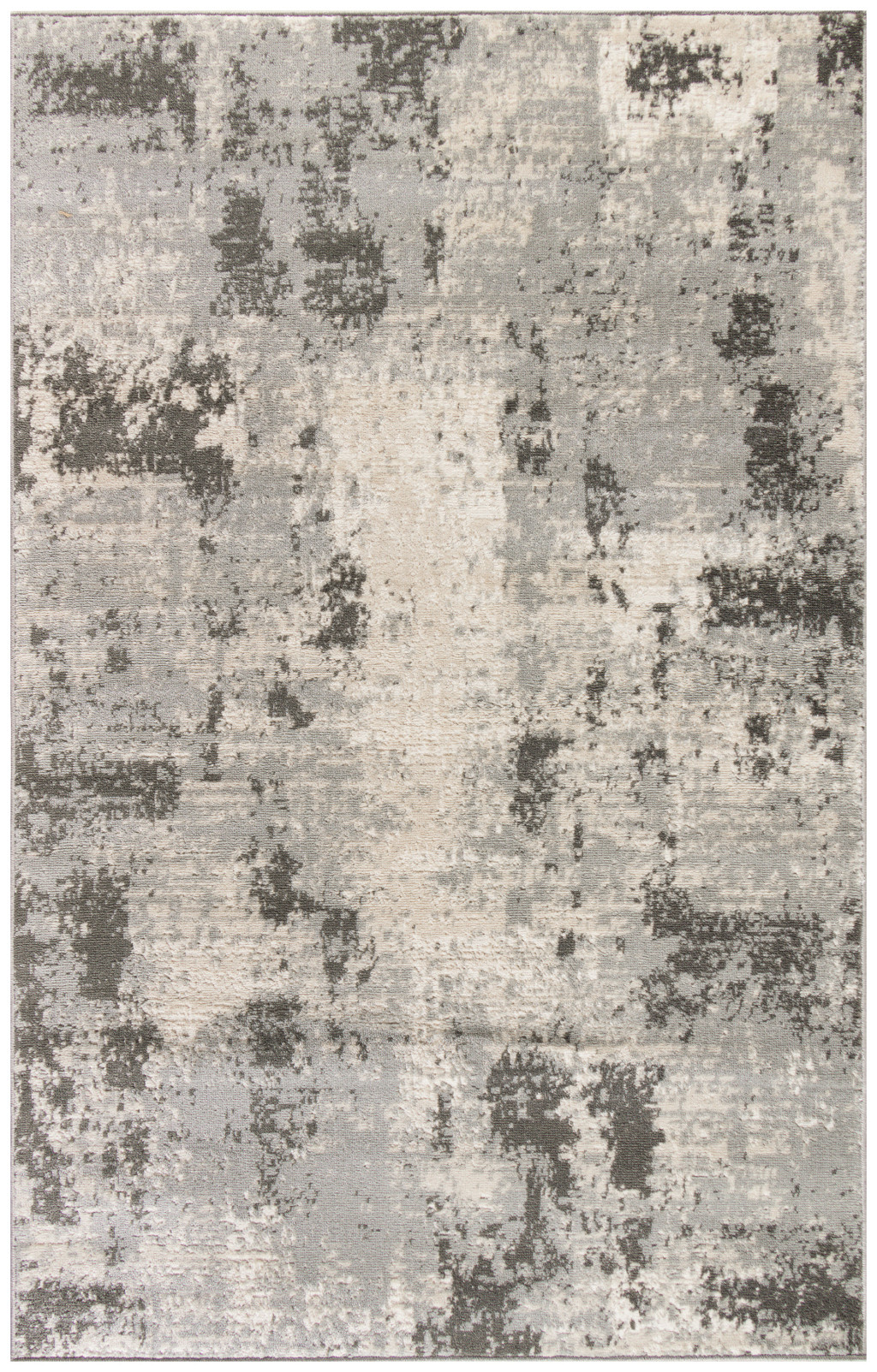 4" X 6" Cream Abstract Area Rug