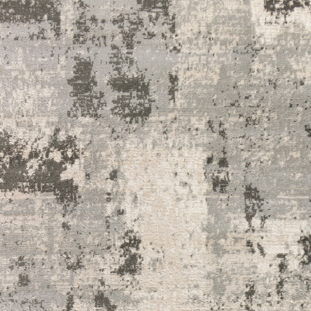 4" X 6" Cream Abstract Area Rug