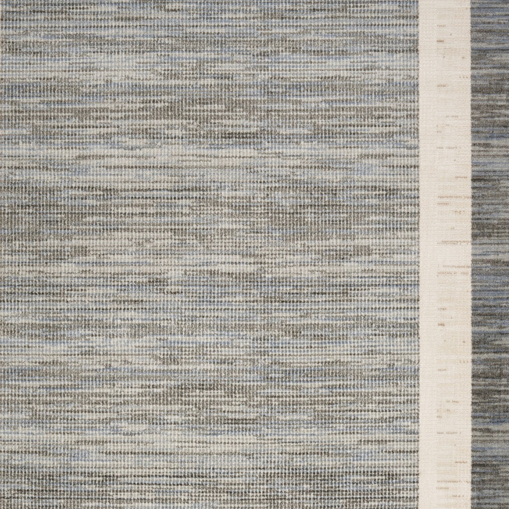 8" X 10" Gray Geometric Area Rug