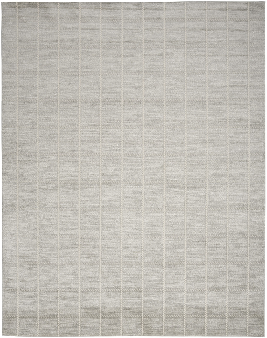 5" X 7" Gray Geometric Area Rug