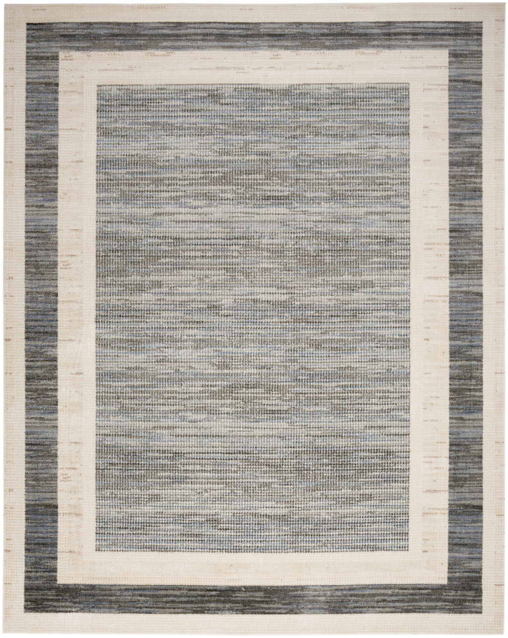 5" X 7" Gray Geometric Area Rug