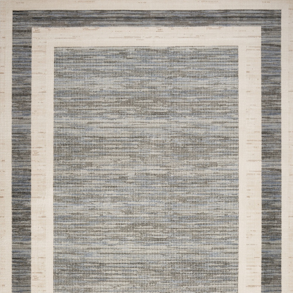5" X 7" Gray Geometric Area Rug