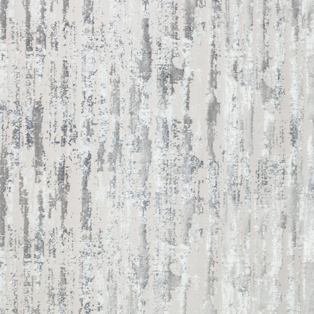 8" X 11" Black and Silver Abstract Washable Non Skid Area Rug