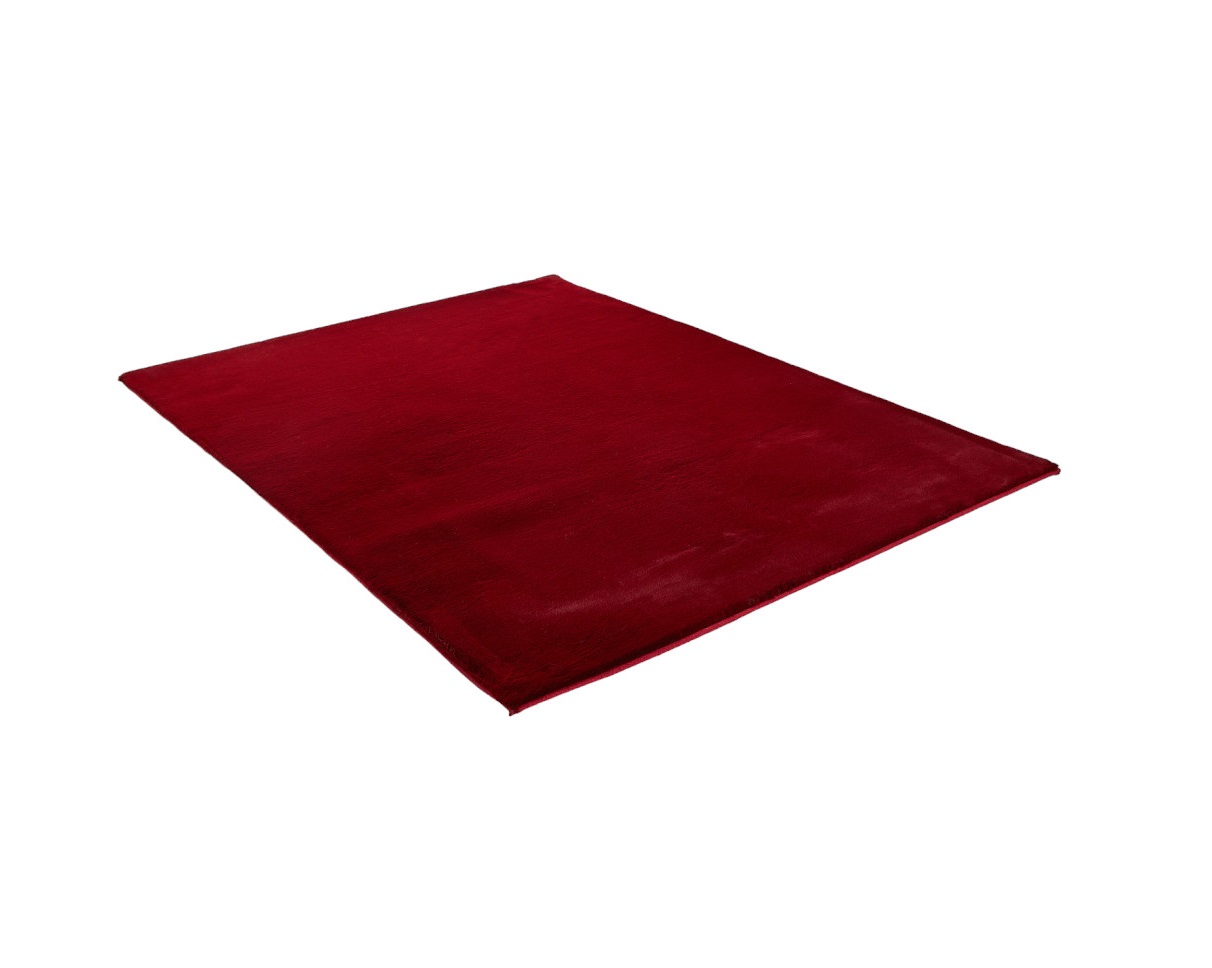 7" X 10" Burgundy FauX Fur Shag Non Skid Area Rug