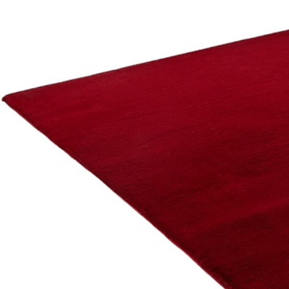 7" X 10" Burgundy FauX Fur Shag Non Skid Area Rug
