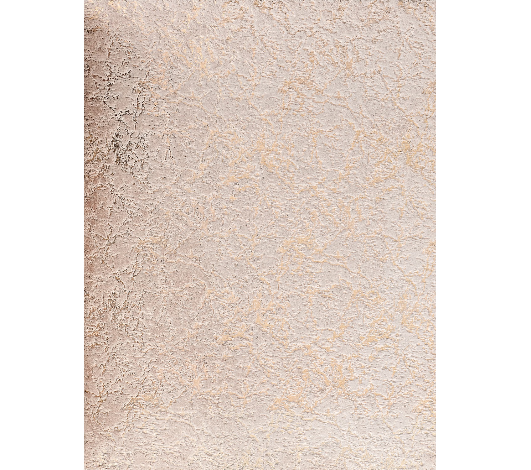 3" X 5" Beige and Gold Faux Fur Abstract Shag Non Skid Area Rug
