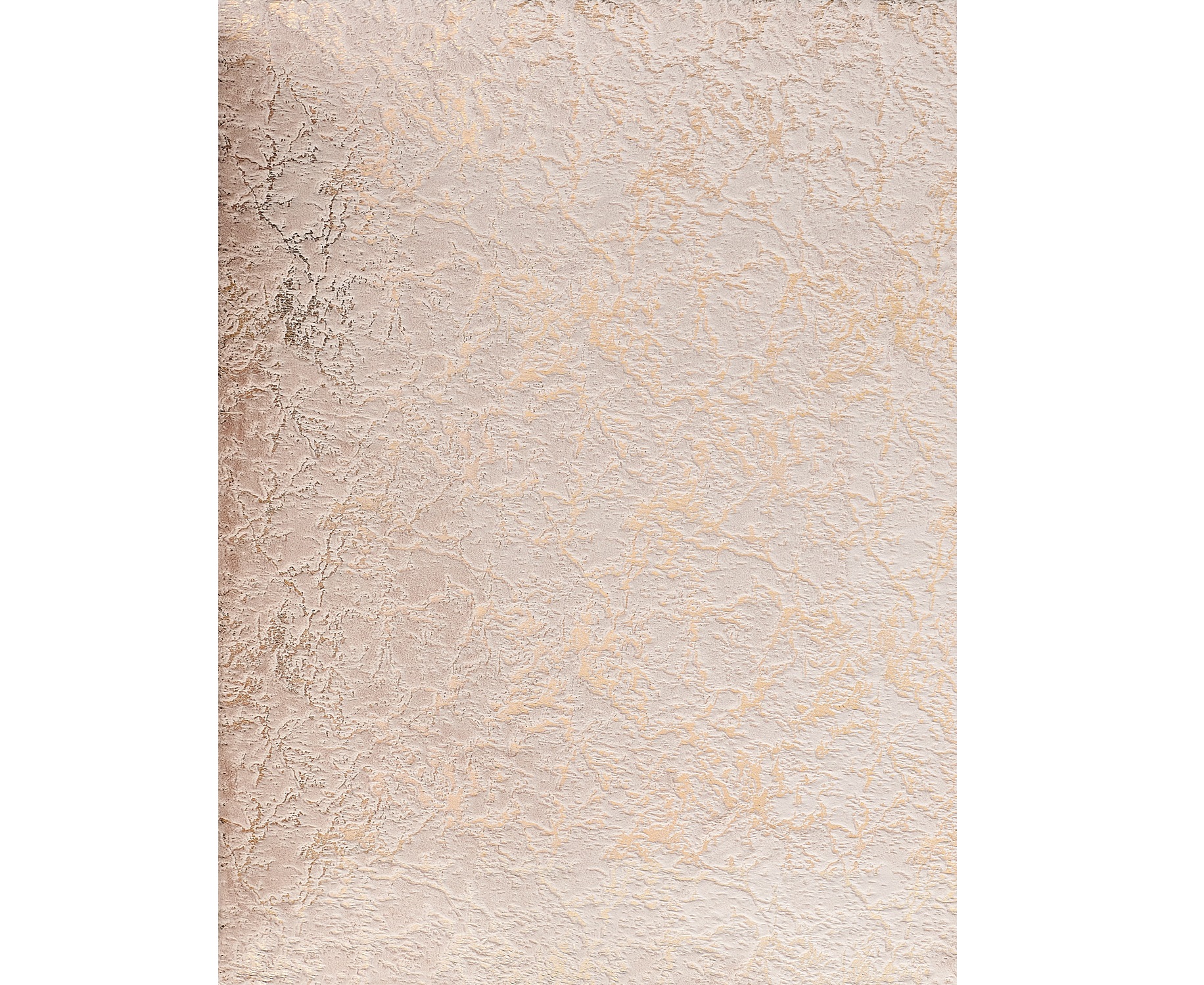 4" X 6" Beige and Gold Faux Fur Abstract Shag Non Skid Area Rug