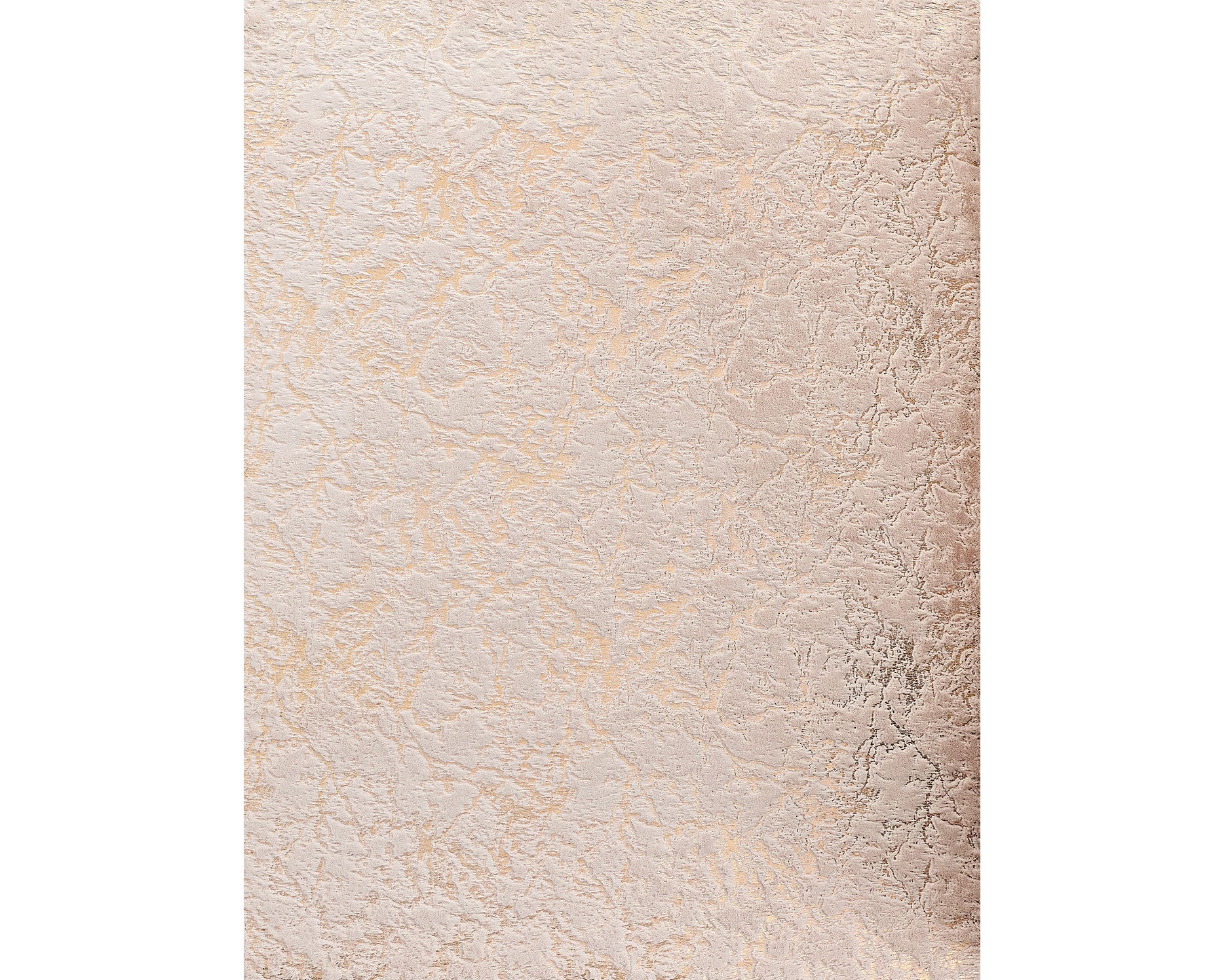 5" X 7" Beige and Gold Faux Fur Abstract Shag Non Skid Area Rug
