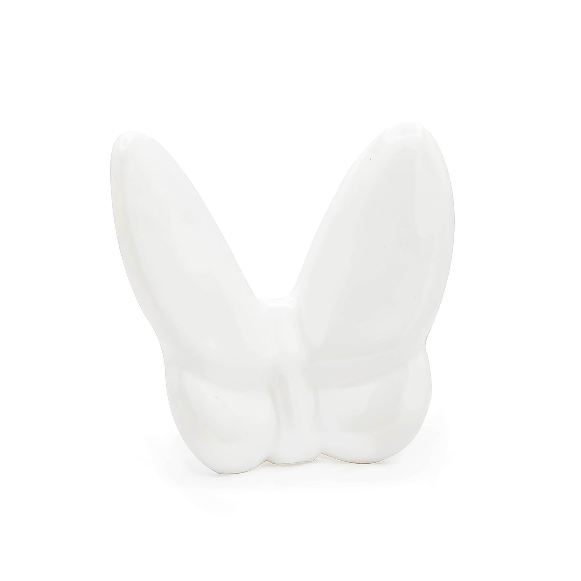 3" White Crystal Butterfly Figurine Tabletop Sculpture